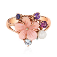 Zilveren ring met een parelmoer