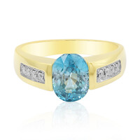 Gouden ring met een Ratanakiri zirkoon (de Melo)