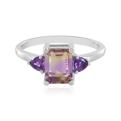 Zilveren ring met een Anahi Ametrien