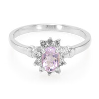 Zilveren ring met een lavendel amethist