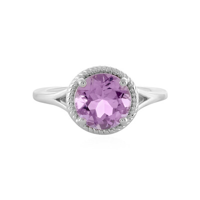 Zilveren ring met een lavendel amethist