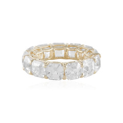 Gouden ring met zirkonen (de Melo)