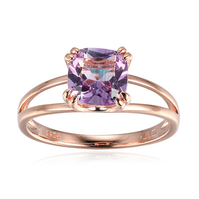 Zilveren ring met een lavendel amethist