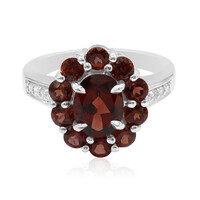 Zilveren ring met een Mozambique granaat
