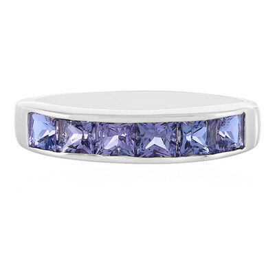 Zilveren ring met tanzanieten