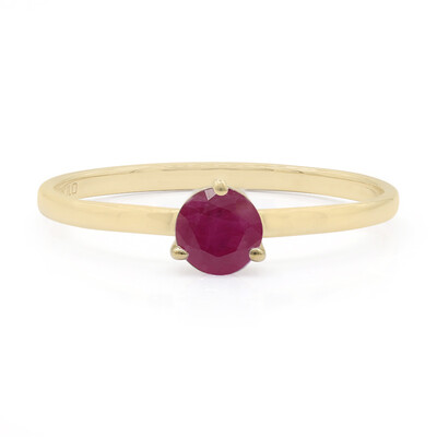 Gouden ring met een Madagaskar Robijn