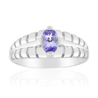 Zilveren ring met een tanzaniet (Pallanova)