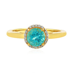 Zilveren ring met een Blauwe apatiet