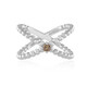 Zilveren ring met een I3 Champagne Diamant (de Melo)