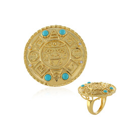 Zilveren ring met Sleeping Beauty Turkooisen