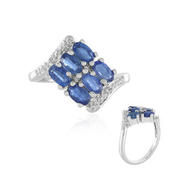 Zilveren ring met kyanieten