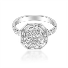 Gouden ring met SI2 (H) Diamanten (CIRARI)