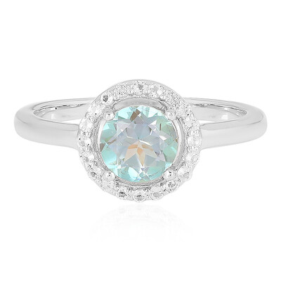 Zilveren ring met een Mountain Lake Kwarts