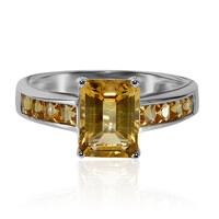 Zilveren ring met een citrien