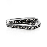 Zilveren ring met marcasieten