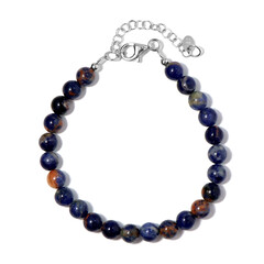 Zilveren armband met sodalietstenen