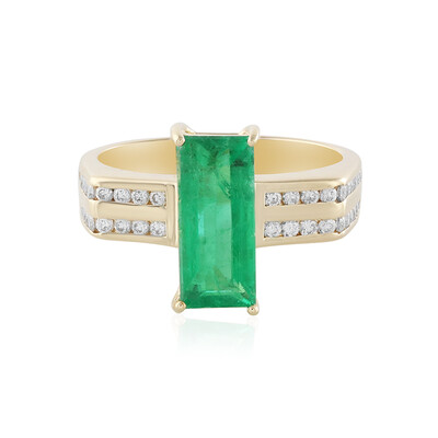 Gouden ring met een Russische smaragd (AMAYANI)