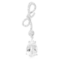 Zilveren hanger met een prins kwarts