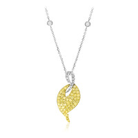Gouden halsketting met gele S12 diamanten (CIRARI)