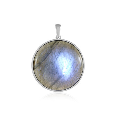 Zilveren hanger met een labradoriet (Adela Silber)