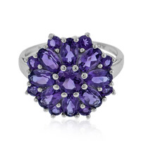 Zilveren ring met een amethist
