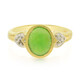 Zilveren ring met een keizerlijk chrysopraas