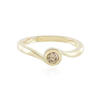Gouden ring met een I2 Champagne Diamant