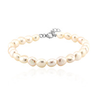 Zilveren armband met zoetwater kweekparels (TPC)