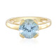 Zilveren ring met een hemel-blauwe topaas