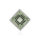 Zilveren hanger met een groene amethist (MONOSONO COLLECTION)