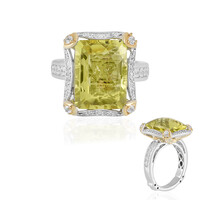 Zilveren ring met een Ouro Verde kwarts (Dallas Prince Designs)