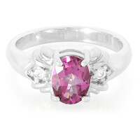 Zilveren ring met een druiven-topaas