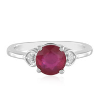 Zilveren ring met een Madagaskar Robijn