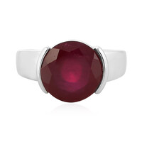 Zilveren ring met een Madagaskar Robijn