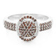 Zilveren ring met Fancy diamanten
