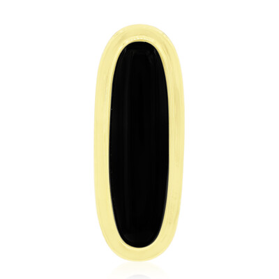Zilveren hanger met een zwarte onyx (MONOSONO COLLECTION)