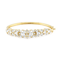Zilveren armband met witte topaasstenen