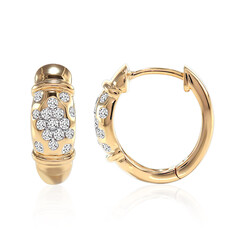 Gouden oorbellen met Diamanten SI1 (G)
