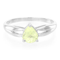 Zilveren ring met een Braziliaanse chrysoberiil