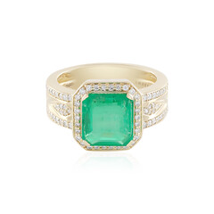 Gouden ring met een Russische smaragd (AMAYANI)