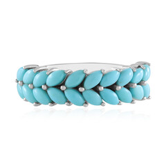 Zilveren ring met Sleeping Beauty Turkooisen (Faszination Türkis)