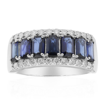 Gouden ring met Blauwe Ceylon saffieren (CIRARI)