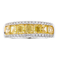 Gouden ring met gele S12 diamanten (CIRARI)