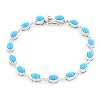 Zilveren armband met Sleeping Beauty Turkooisen