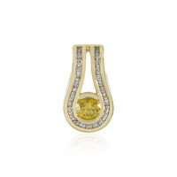 Gouden hanger met een I1 Gele DIamant