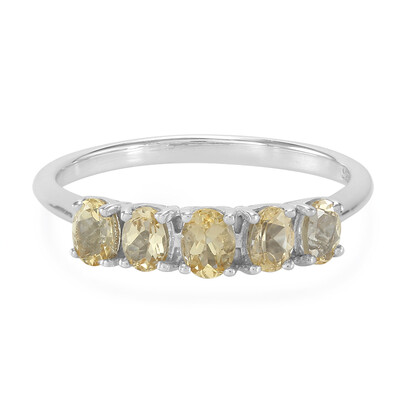 Zilveren ring met keizerlijke-topaasstenen
