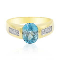 Gouden ring met een Ratanakiri zirkoon (de Melo)