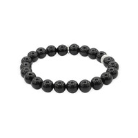 Zilveren armband met zwarte onyxen