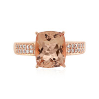 Gouden ring met een Perzik Morganiet