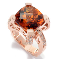 Gouden ring met een Madeira citrien (Dallas Prince Designs)